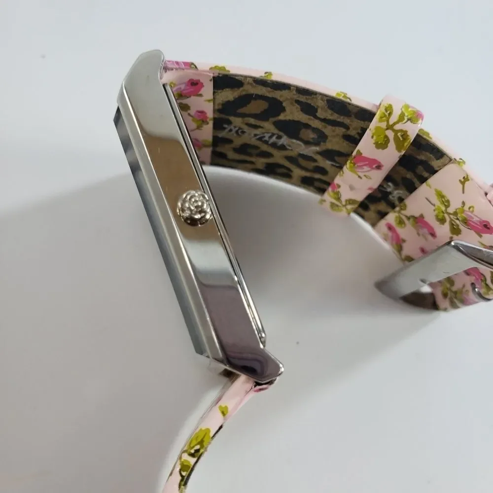 Vintage Betsey Johnson leather watch - works